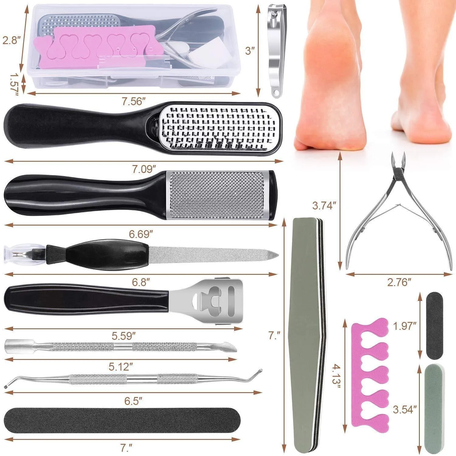 23 in 1 Pedicure Kit Professional Tools Pedicure Set