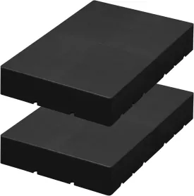 2Pcs Plastic pallets, Lightweight Moisture-Proof Waterproof Floor Pallet, Interlocking Storage Pad, Applicable to Indoor and Outdoor, Garages, Kitchen, Basement (23.6 * 15.7 * 3.9)