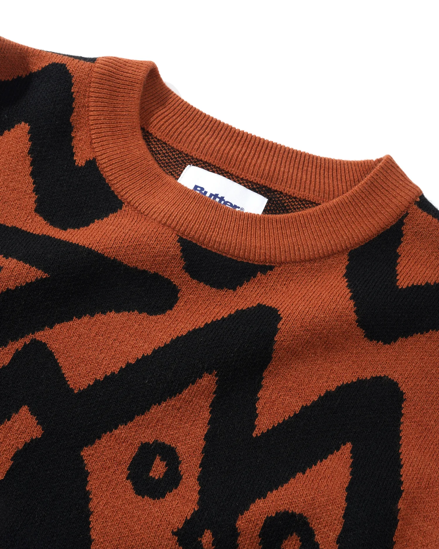 AFRO CUBAN KNITTED SWEATER RUST
