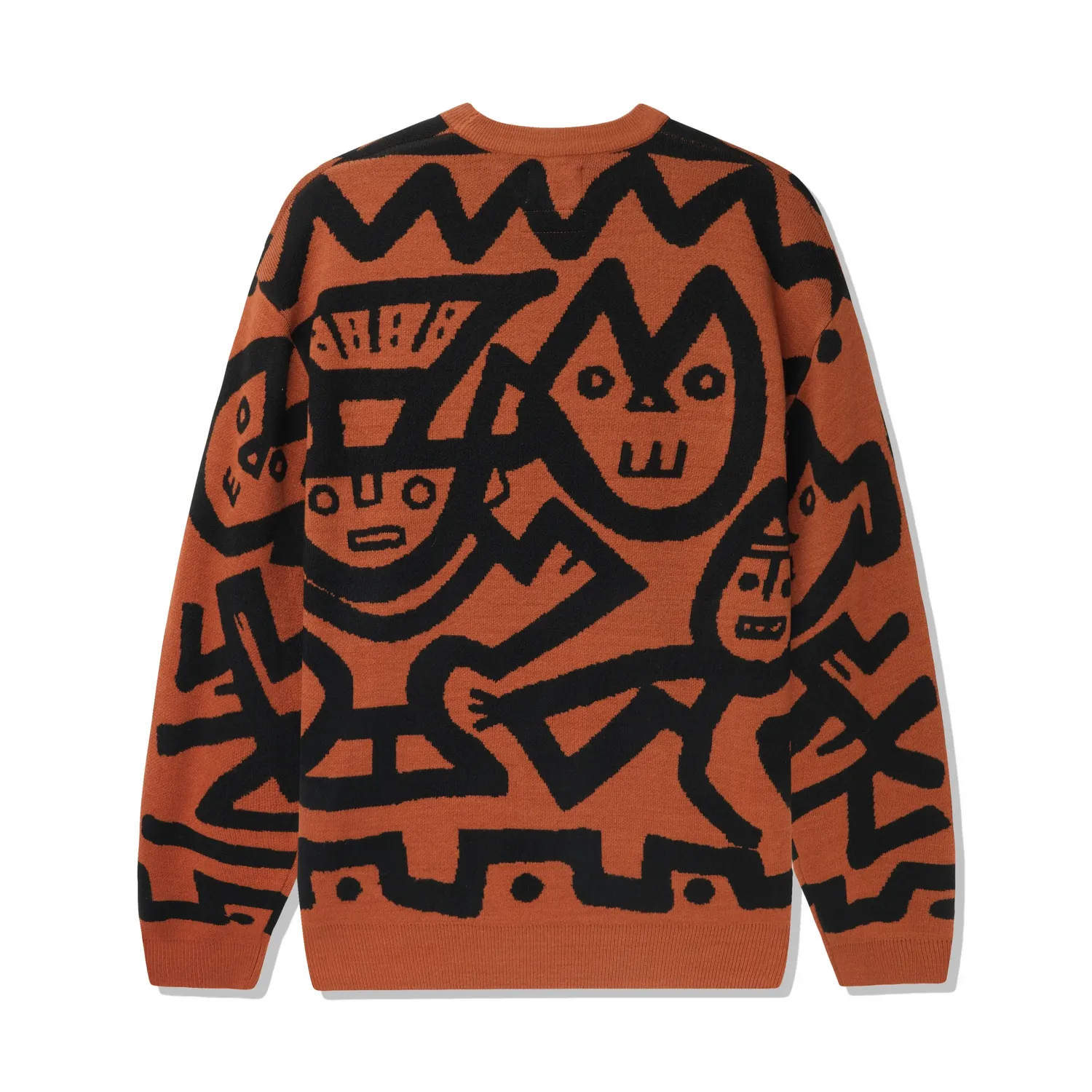 AFRO CUBAN KNITTED SWEATER RUST