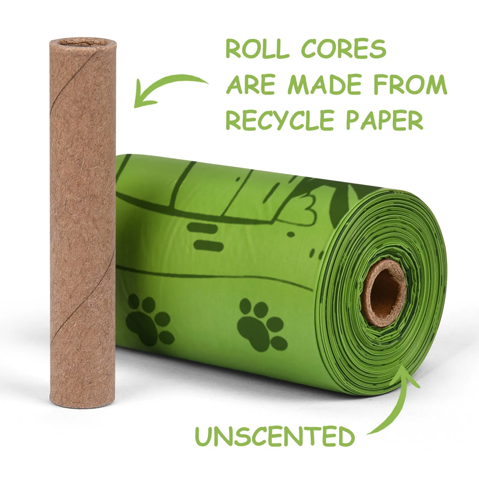 Aimondow Compostable Dog Poop Bags Biodegradable Dogs Waste Bags Leak-proof Poop Bags for Dogs Easy Detach Pet Bags for Dog, 9x13Inch, 12 Rolls, 180 Bags