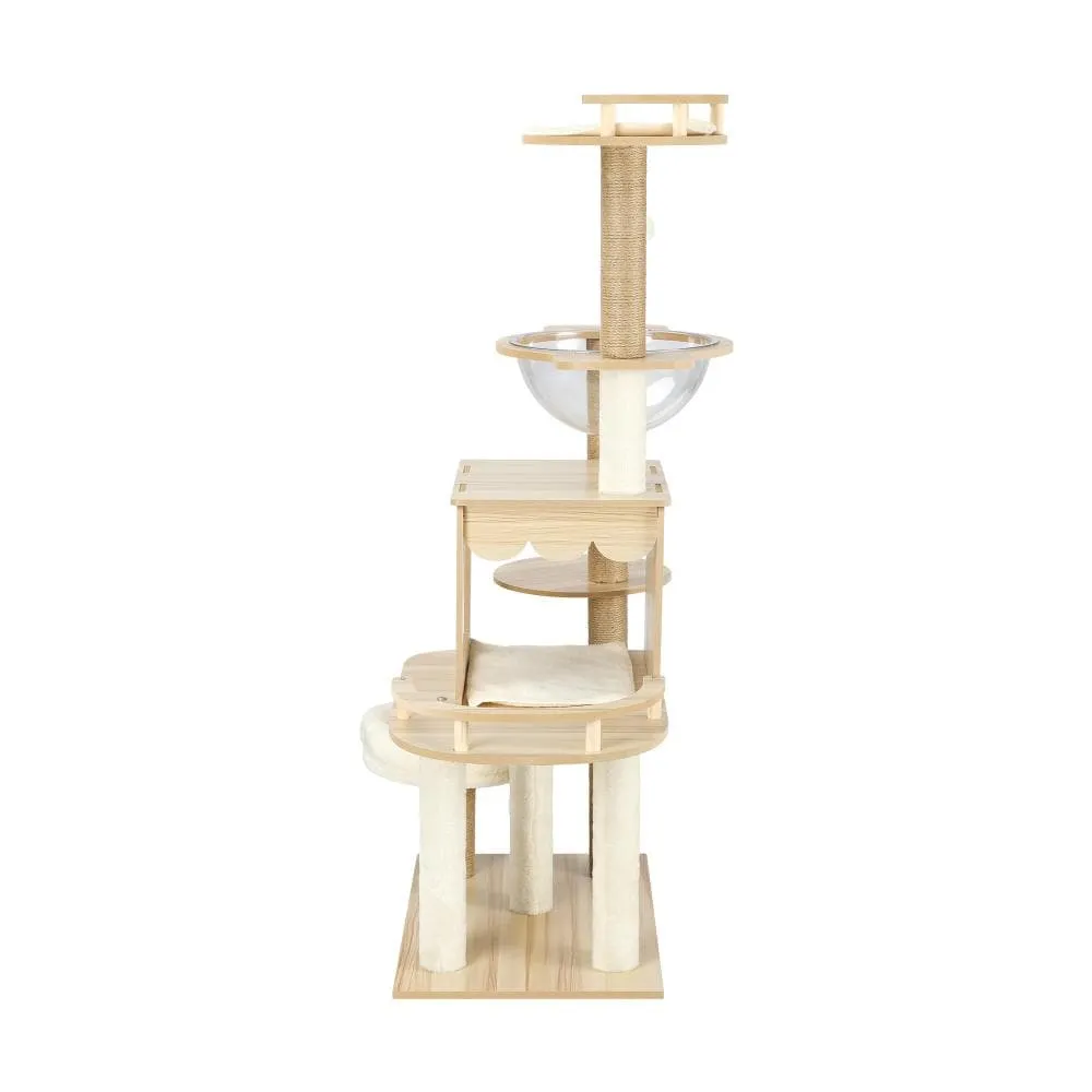Alopet Cat Tree 131cm Cat Tower with Cat Scratching Post and Cat Condo