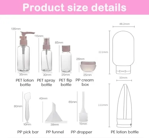 ALZVULG 11 Pack Travel Bottles Set Tsa Approved Leak Proof Silicone Squeezable Containers for Toiletries, Conditioner, Shampoo, Lotion & Body Wash Accessories