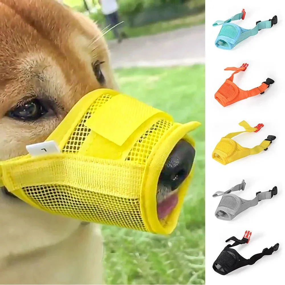 Anti Barking Adjustable Mesh Breathable Pet Mouth Muzzle