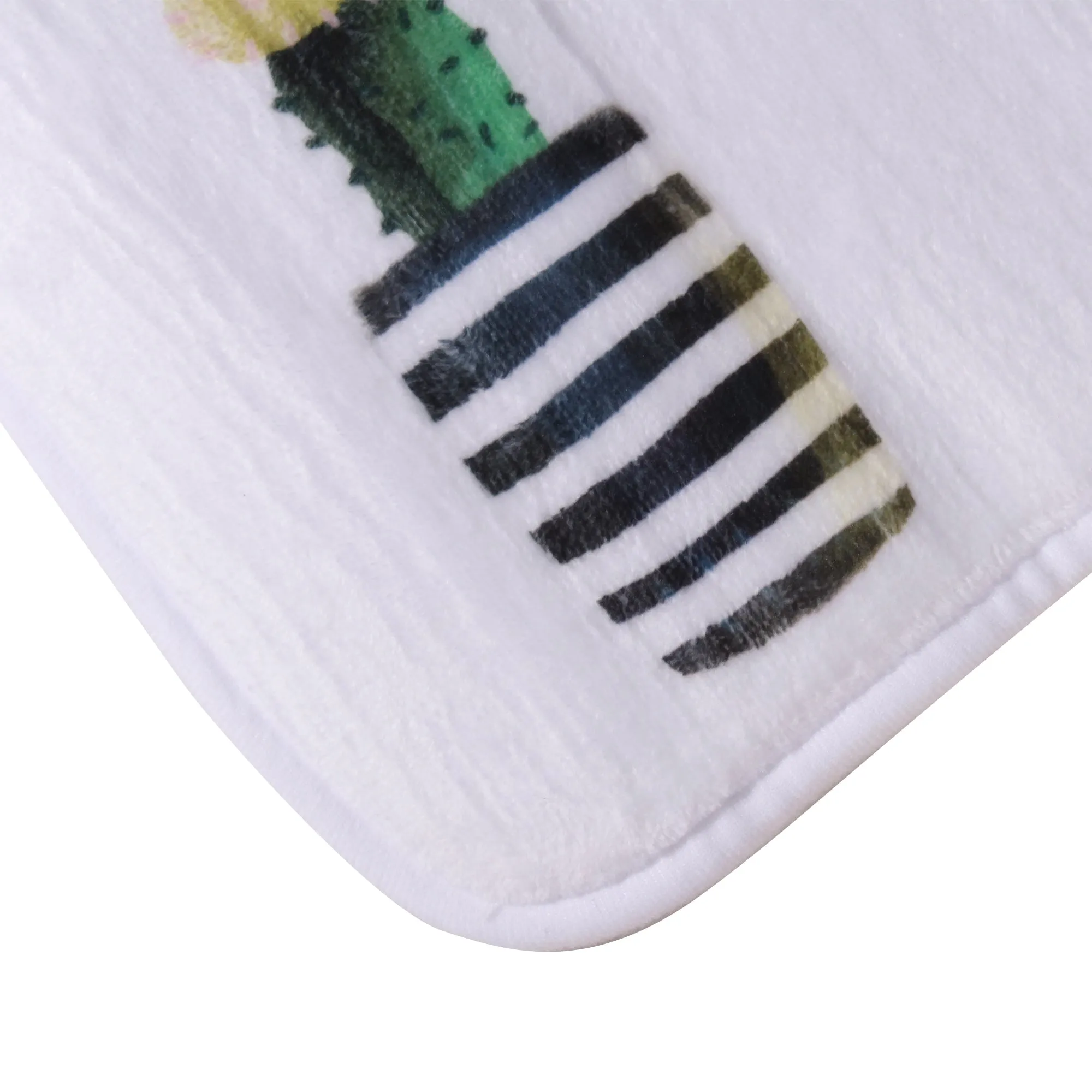 Anti-Skid White Shower Bathmat for Bathroom
