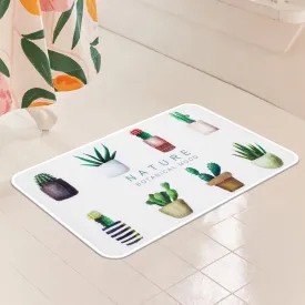 Anti-Skid White Shower Bathmat for Bathroom