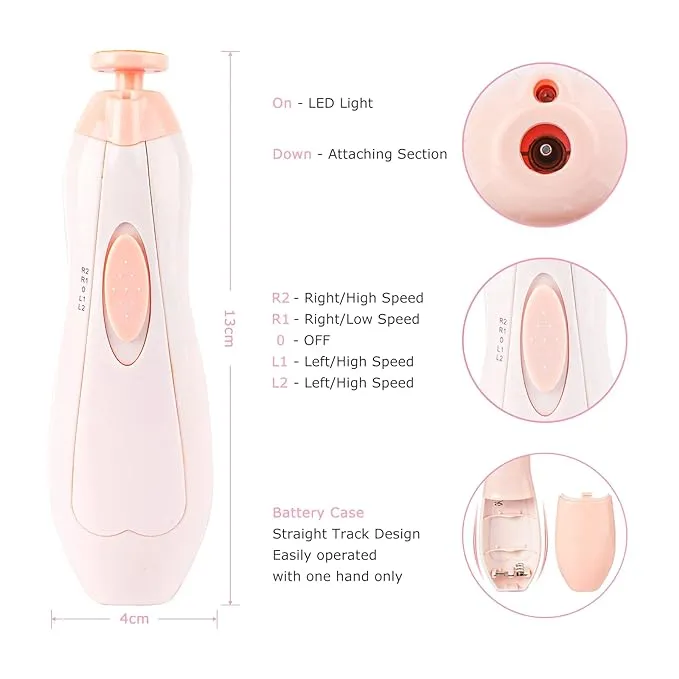 Baby Nail File Electric Trimmer Kit