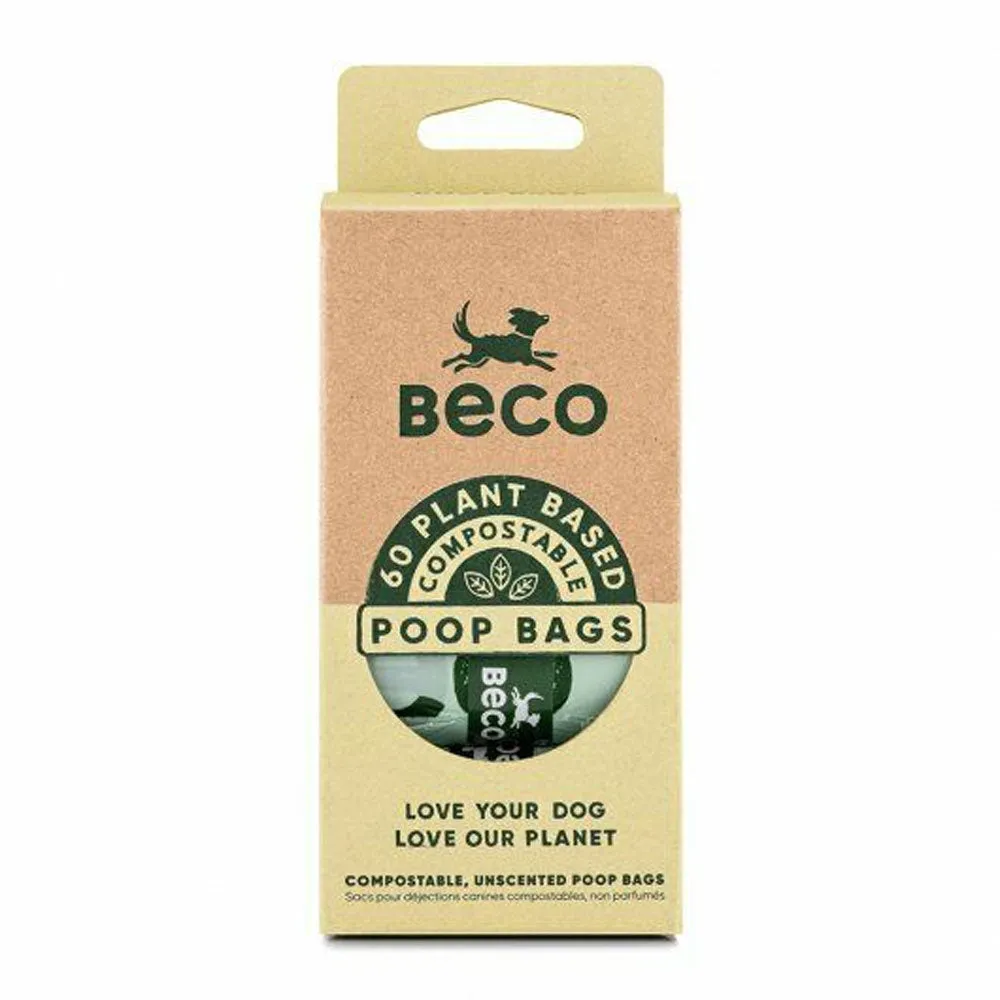 Beco Home Compostable Poop Bags with Handles (x96)