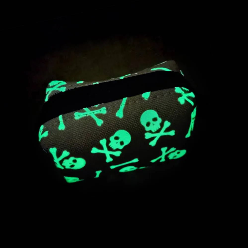 Black Skulls Poop Bag Dispenser
