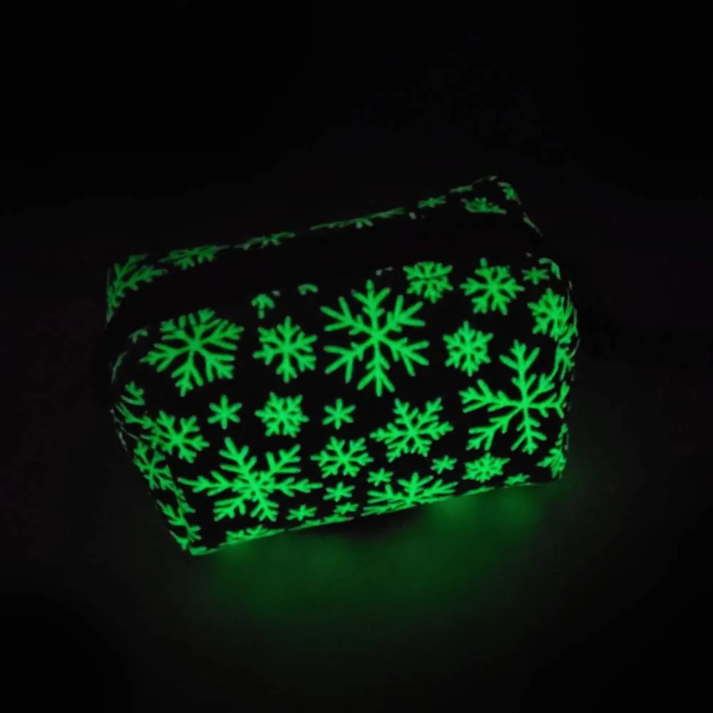 Blue Snowflake Poop Bag Dispenser