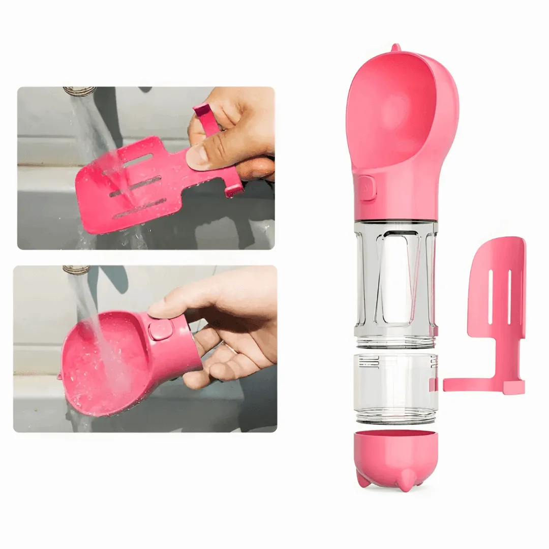 Bouteille d'eau pour chien multifonction