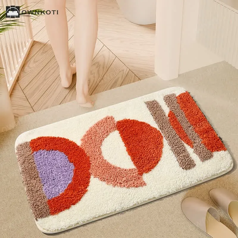 Cartoon Plant Water Absorbent Anti-Slip Floor Mat
