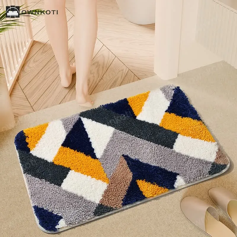 Cartoon Plant Water Absorbent Anti-Slip Floor Mat