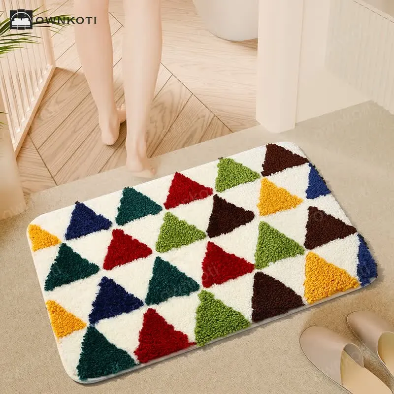 Cartoon Plant Water Absorbent Anti-Slip Floor Mat