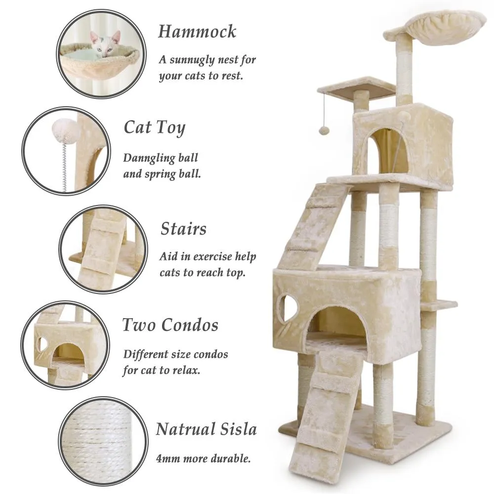 Cat Climbing Tree - 68" - Cat Condo