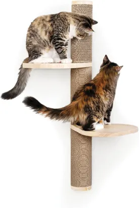 Cat Climbing Wall System  Modern Floating Shelves & Perches for Cats - Sunrise Steps | Ascentials by FurHaven