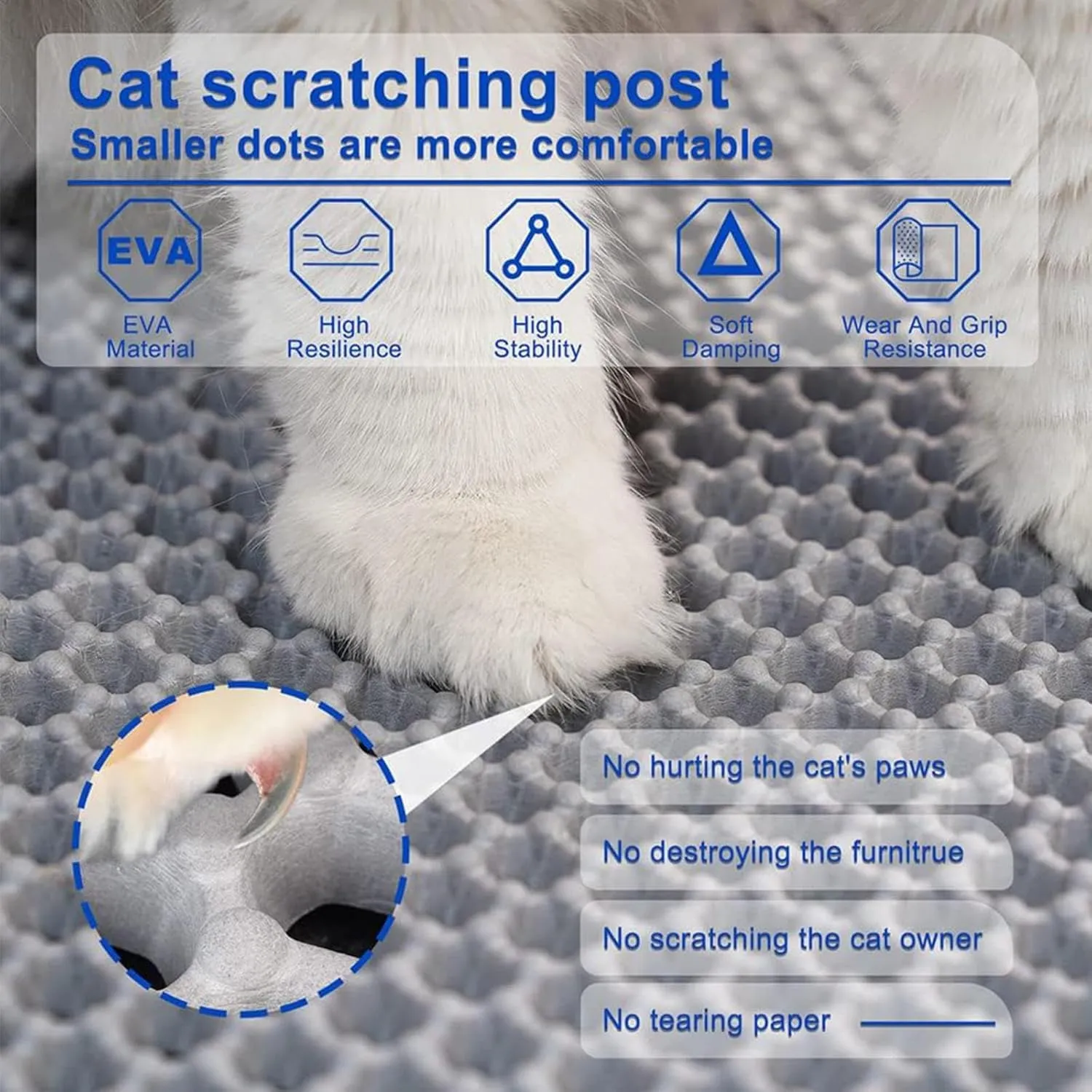 Cat Litter Mat Litter Trapping Mat, 24X35In/26X46In Double Layer Easy Clean Cat Litter Trap Mat Cat Litter Pads, Less Waste,Soft On Paws,Non-Slip,26X46In-Beige