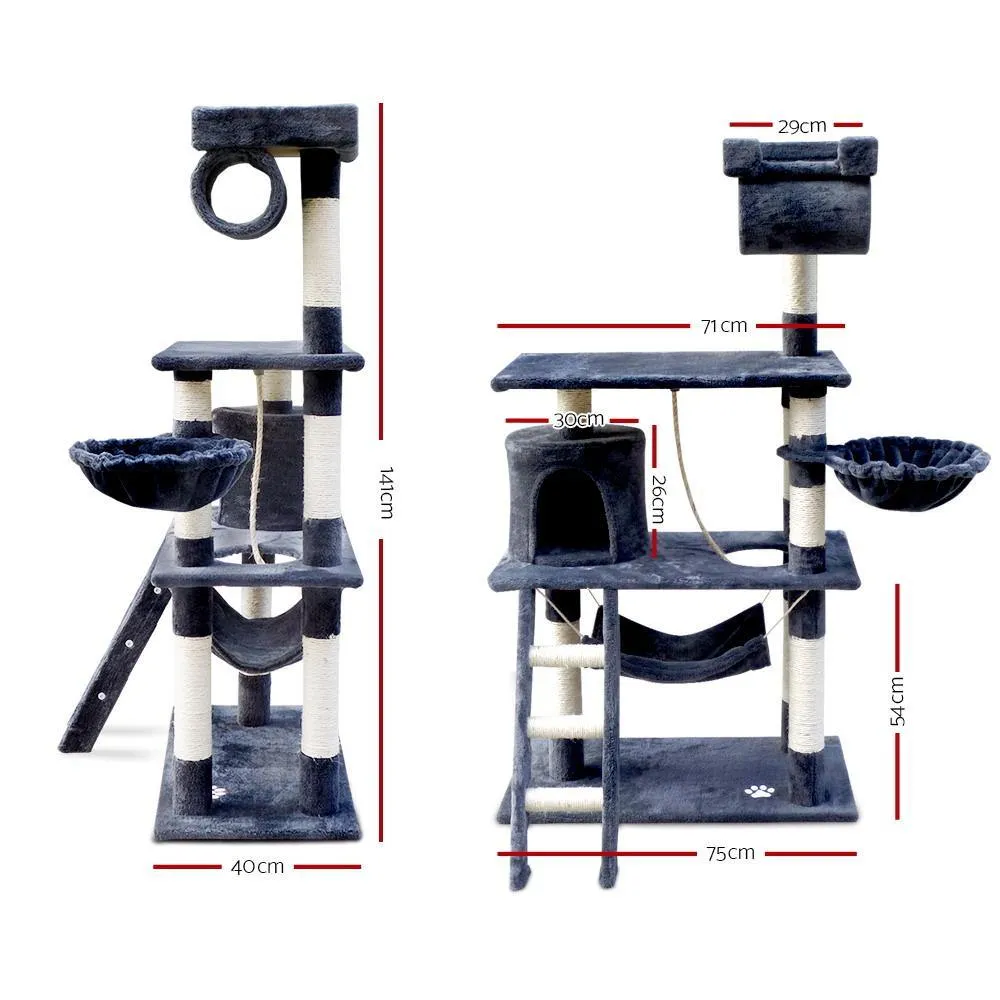 Cat Tree 141cm Trees Scratching Post Scratcher