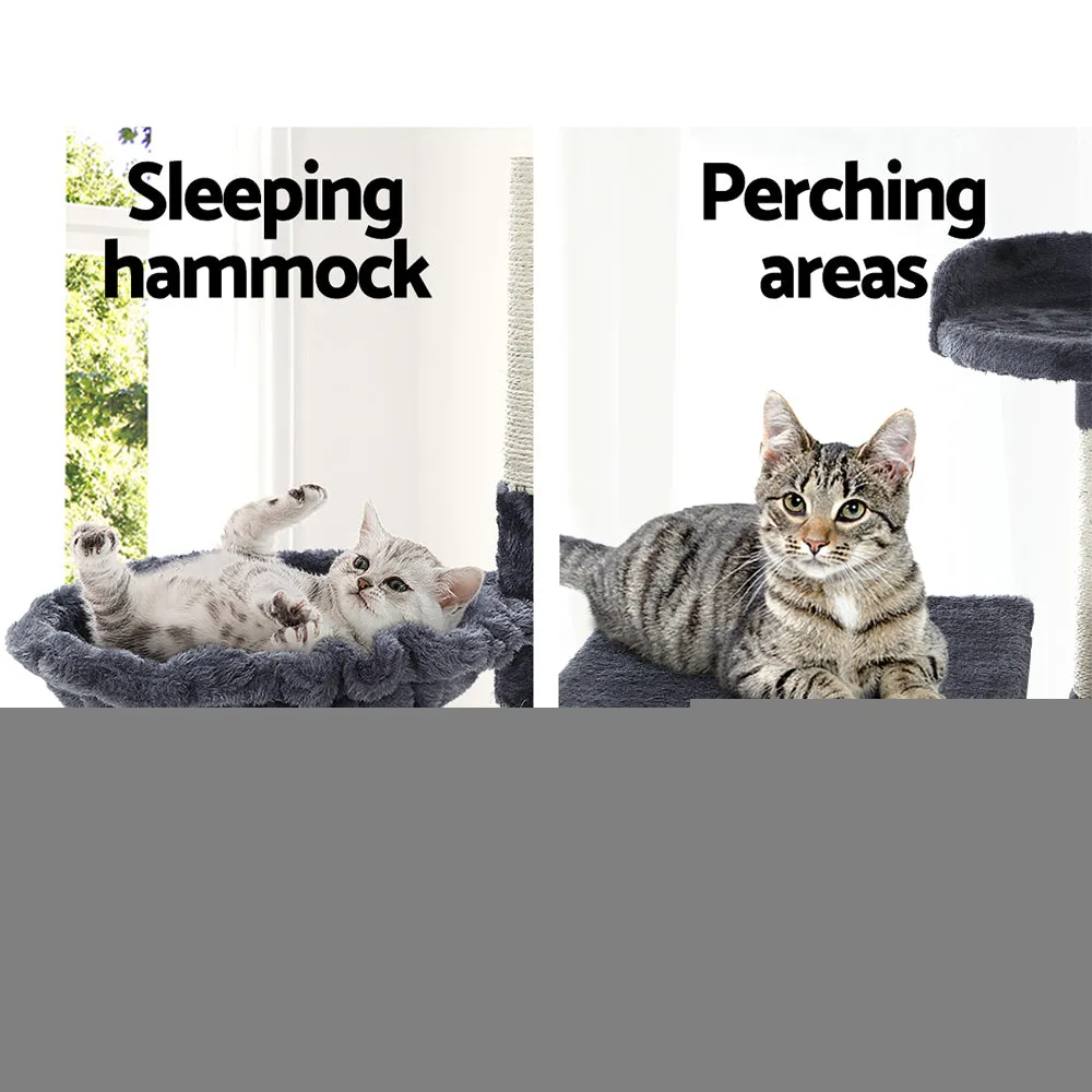 Cat Tree 203cm Trees Scratching Post Scratcher Tower Condo House Furniture Wood