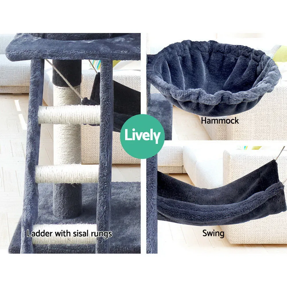 Cat Tree Scratching Post 141cm Tower Condo House Furniture Wood