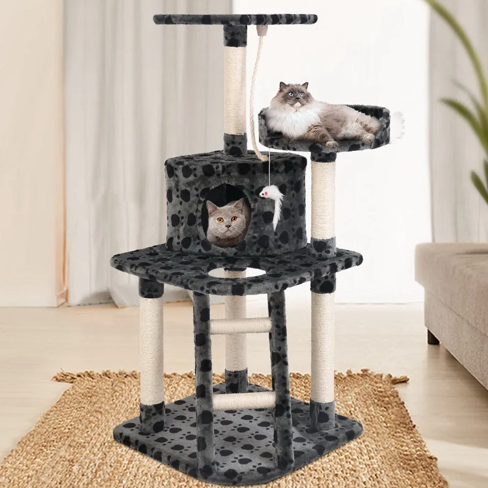 Cat Tree Scratching Post Scratcher Tower Condo House Wood Furniture - 120cm