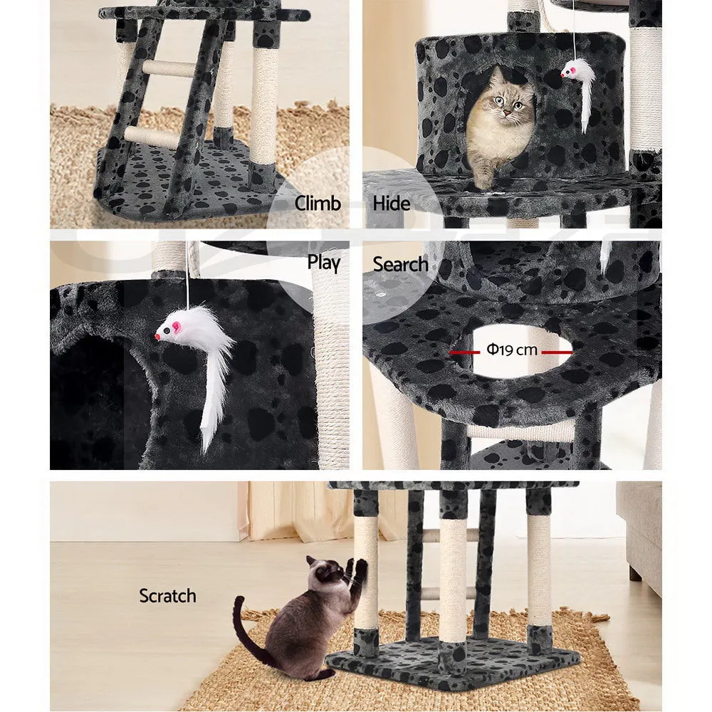 Cat Tree Scratching Post Scratcher Tower Condo House Wood Furniture - 120cm