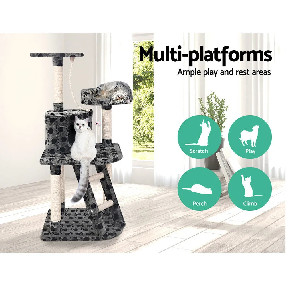 Cat Tree Scratching Post Scratcher Tower Condo House Wood Furniture - 120cm