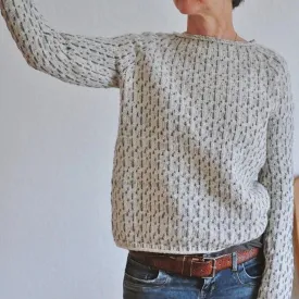 Chic Hand-Knitted Cozy Sweater for All-Season Fashion and Comfort