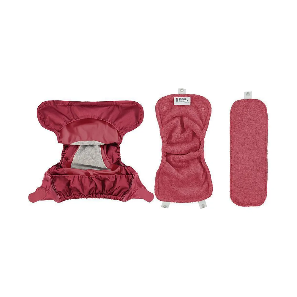 Close Pop-in Part-time Reusable Birth to Potty Nappy Pack - Unisex Bundle Includes 10 Bamboo Aplix Nappies Plus Accessories