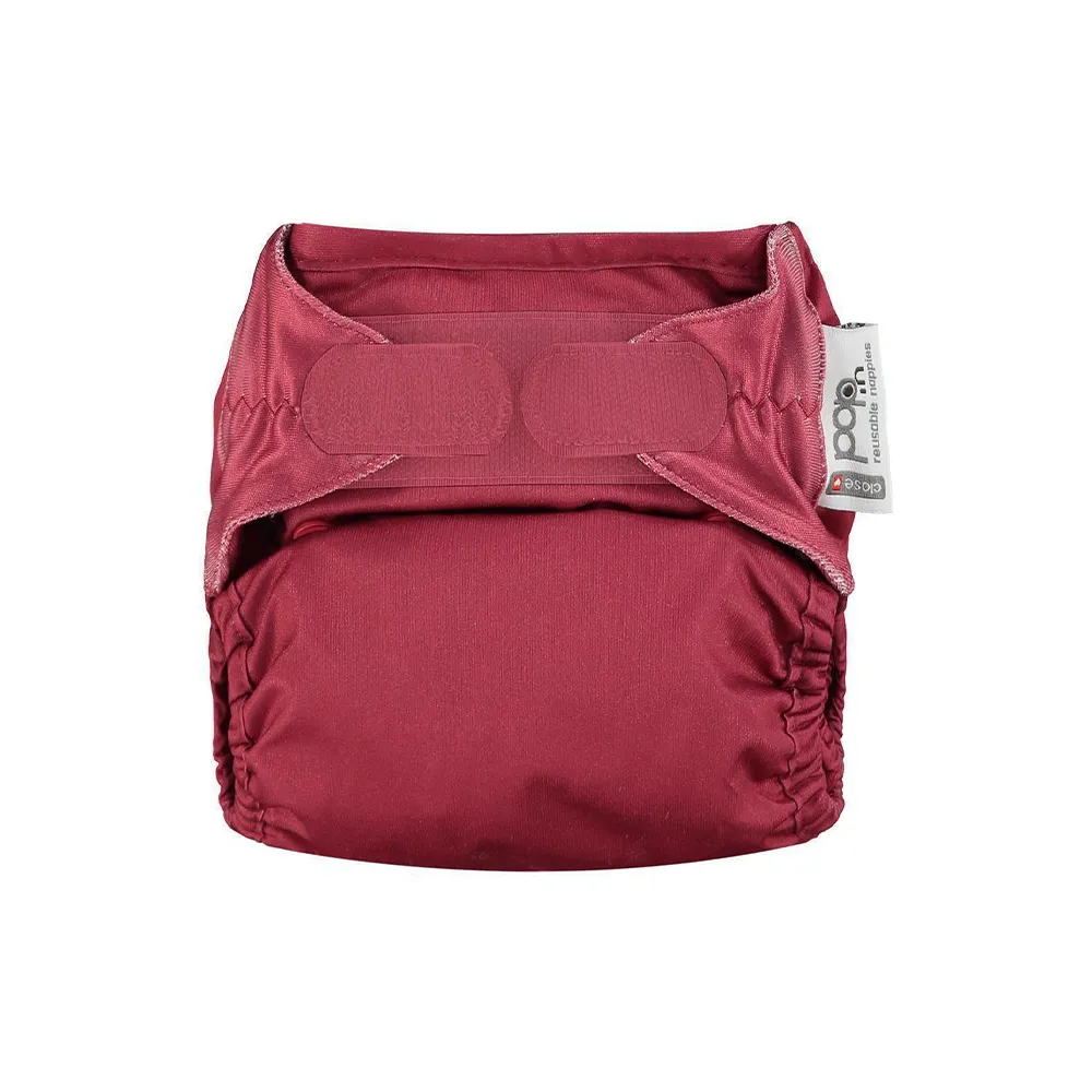 Close Pop-in Part-time Reusable Birth to Potty Nappy Pack - Unisex Bundle Includes 10 Bamboo Aplix Nappies Plus Accessories