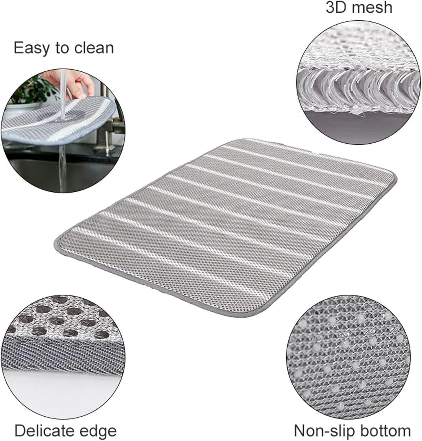 Cooling Mat for Dogs - Cooling Blanket Cushion,Summer Pet Ice Mat Pet Bed for Dogs Cats Kennel Pad 3D Mesh Dog Mat,Non-Slip Pet Crate Mat,Ideal for Grate/Floor/Sofa/Pet Bed/Car Seat