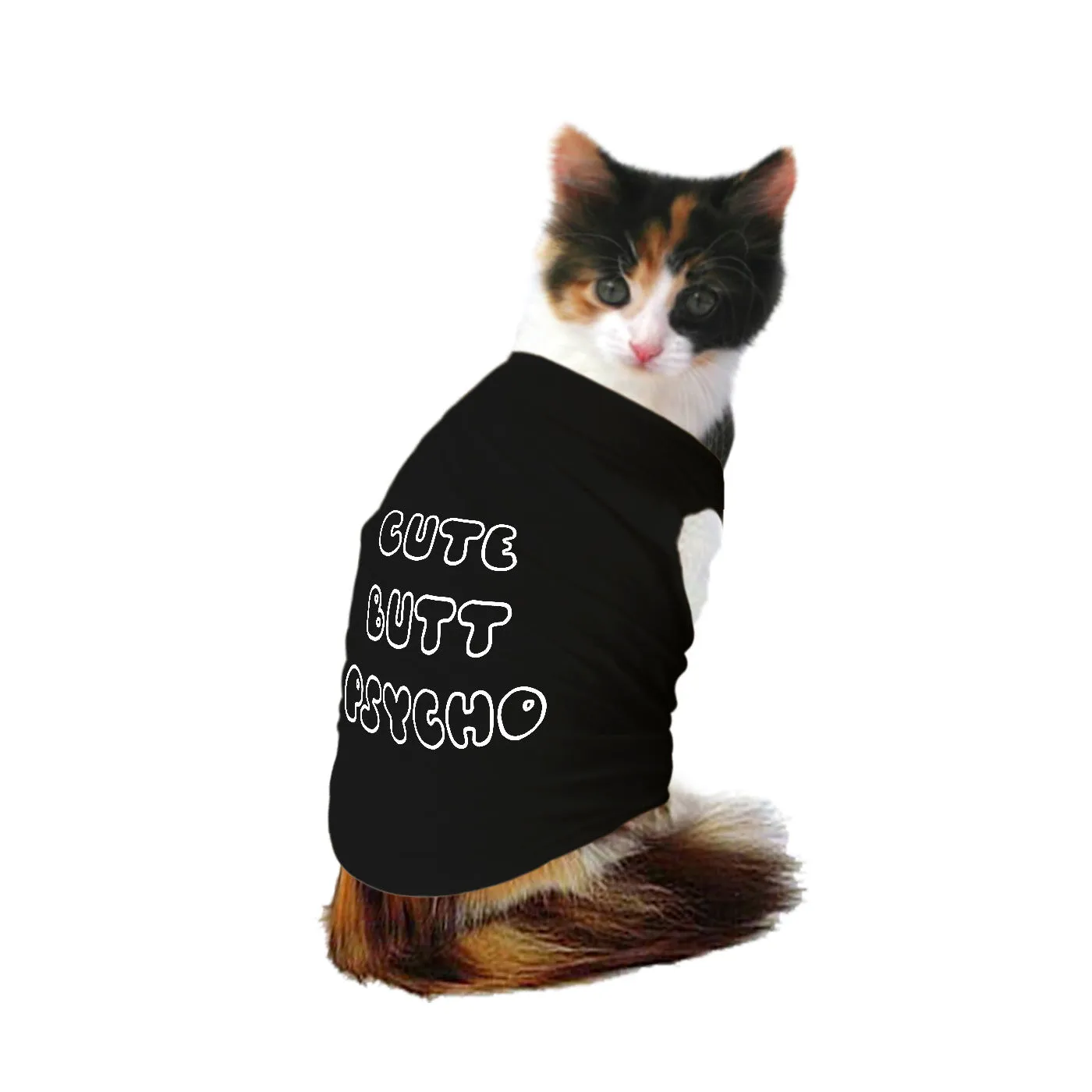 Cute Butt Psycho Cat Tee
