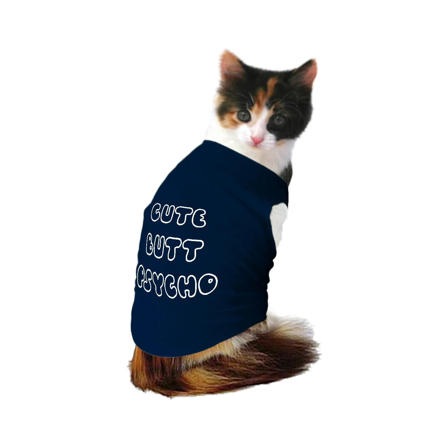 Cute Butt Psycho Cat Tee
