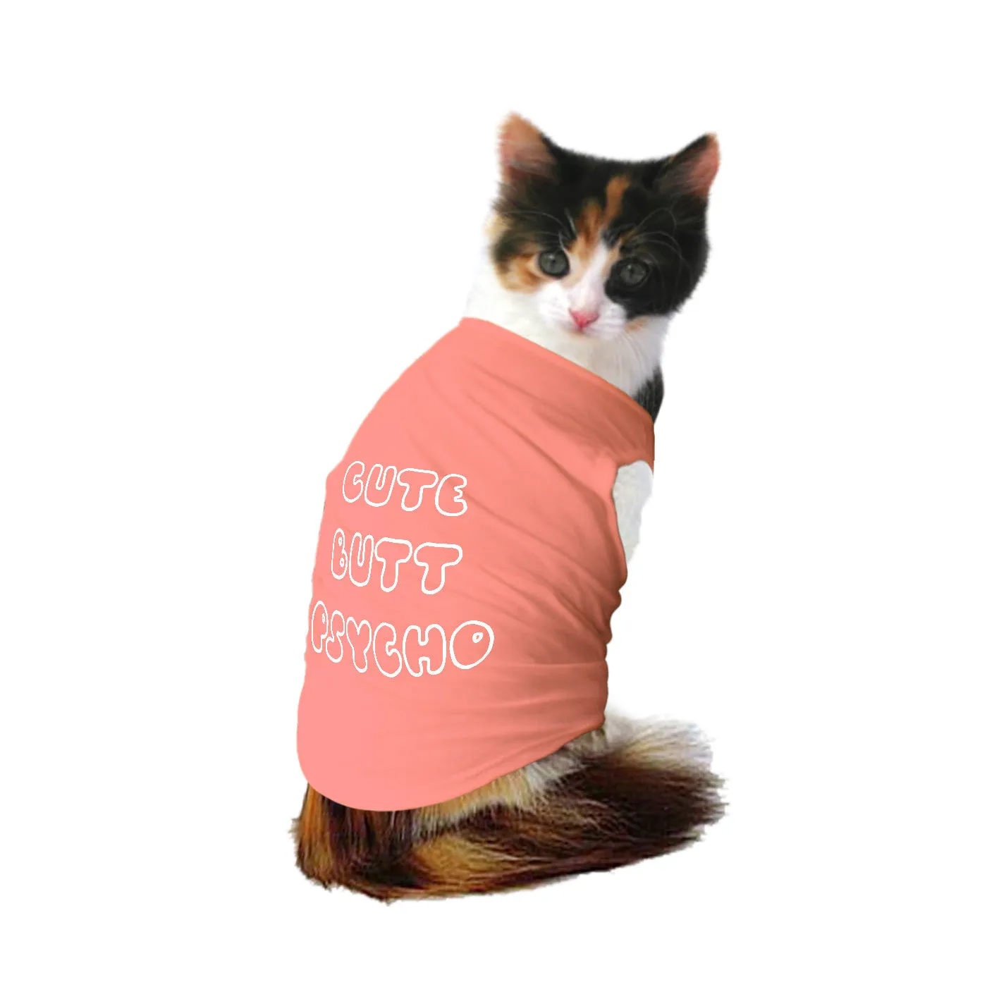 Cute Butt Psycho Cat Tee