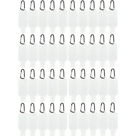 Ditzy Doll Travel Containers Black Hooks 40 Pack - Portable Storage Jars with Hooks for Organizing Travel Essentials