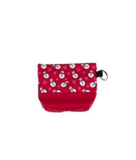 Dog Christmas Treat Pouch - Snowman