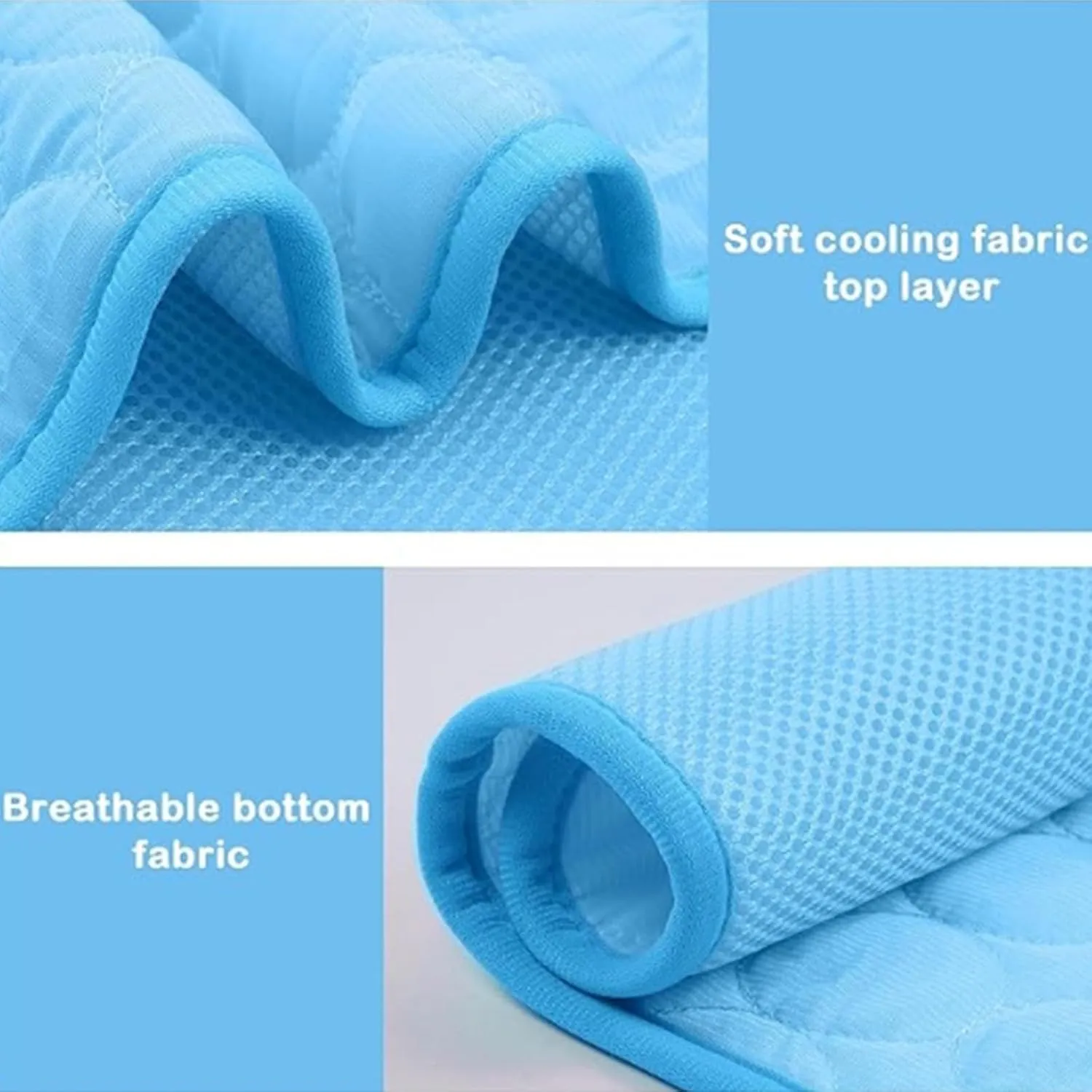 Dog Cooling Mat Cooling Pad Summer Pet Bed for Dogs Cats Kennel Pad Breathable Pet Self Cooling Blanket Dog Crate Sleep Mat Machine Washable