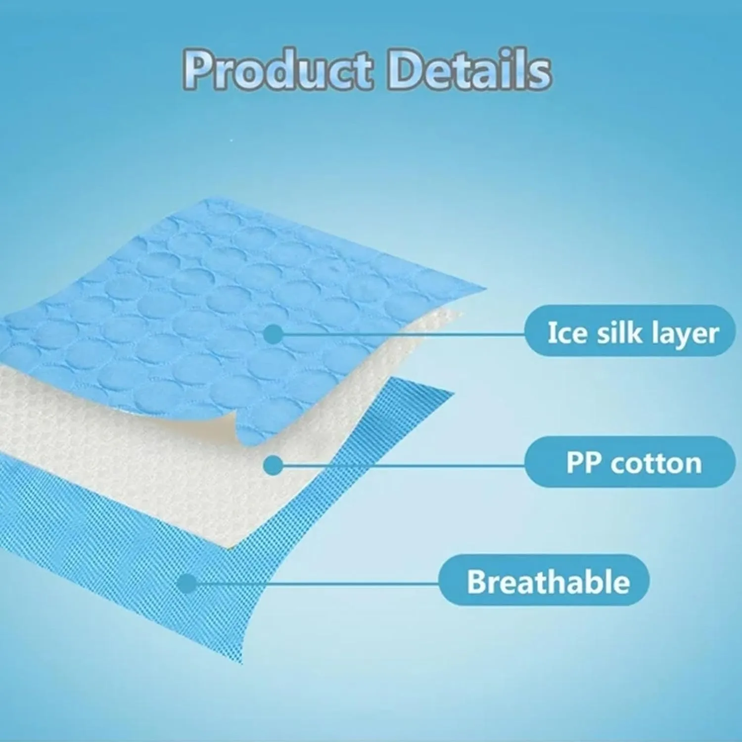Dog Cooling Mat Cooling Pad Summer Pet Bed for Dogs Cats Kennel Pad Breathable Pet Self Cooling Blanket Dog Crate Sleep Mat Machine Washable