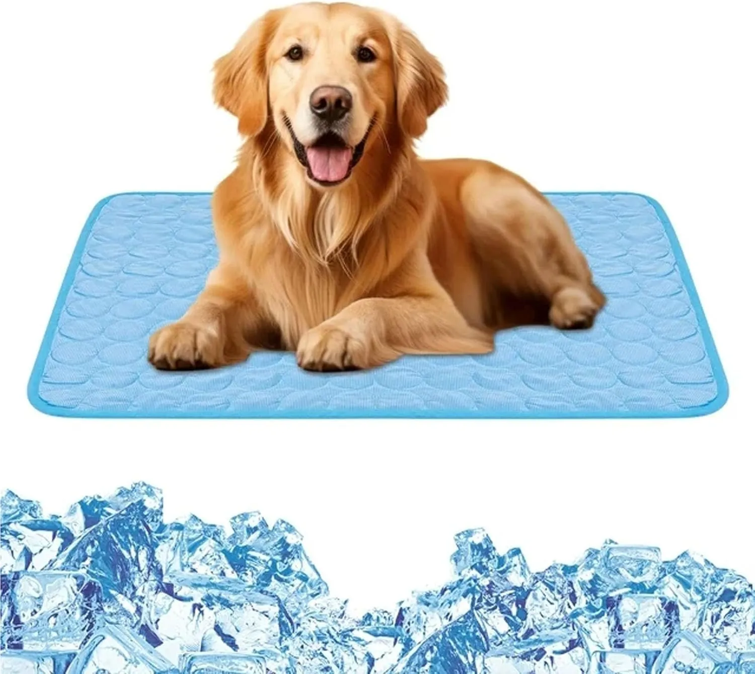 Dog Cooling Mat Cooling Pad Summer Pet Bed for Dogs Cats Kennel Pad Breathable Pet Self Cooling Blanket Dog Crate Sleep Mat Machine Washable
