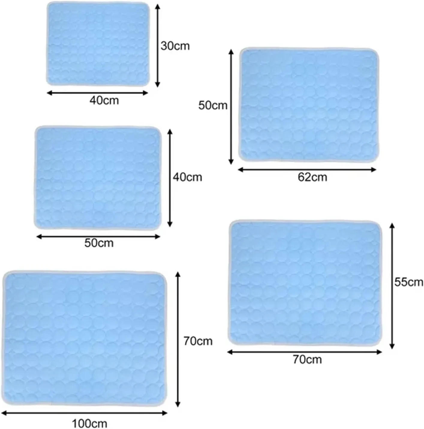 Dog Cooling Mat Cooling Pad Summer Pet Bed for Dogs Cats Kennel Pad Breathable Pet Self Cooling Blanket Dog Crate Sleep Mat Machine Washable
