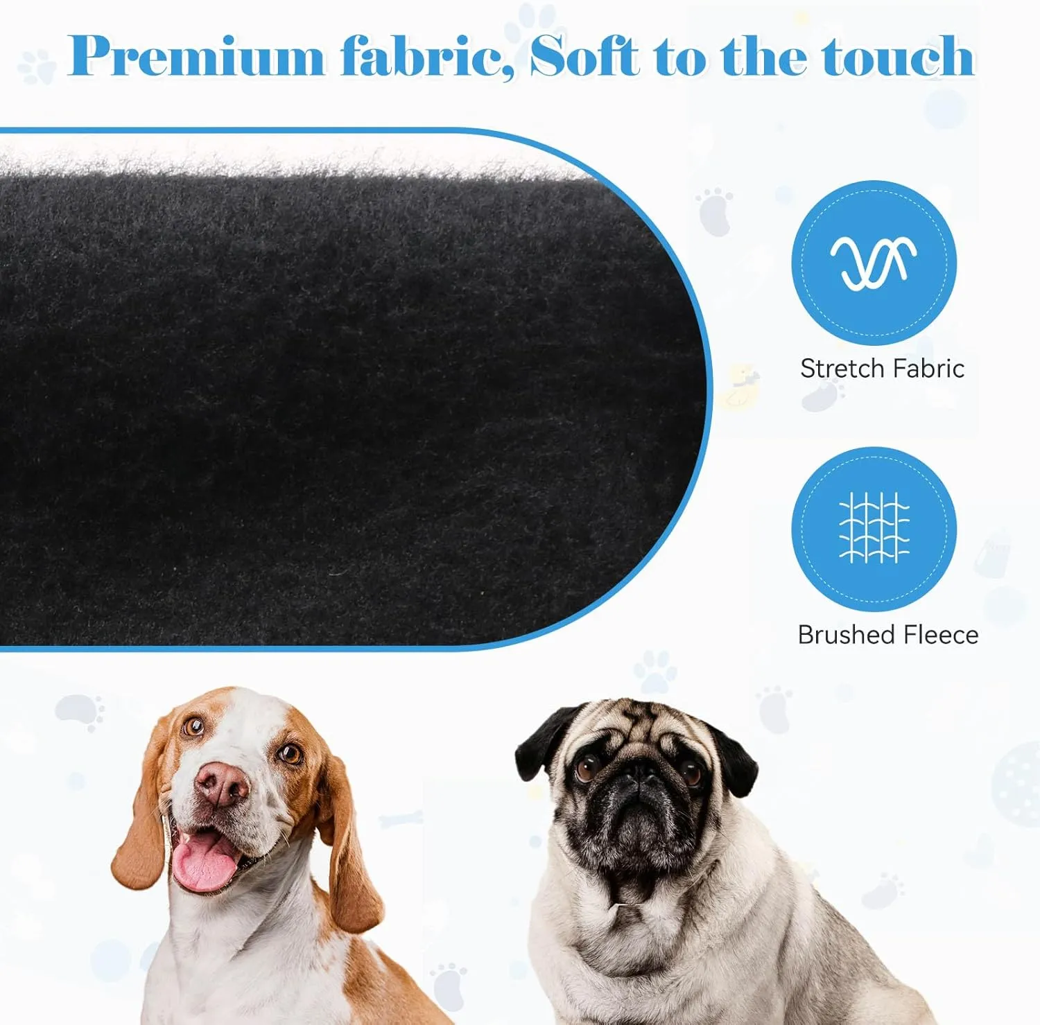 Dog Hoodie Dog Sweaters for Large Dogs Dog Sweater Soft Solid Brushed Fleece Dog Clothes Dog Hoodie Sweatshirt with Pocket(Black-L)
