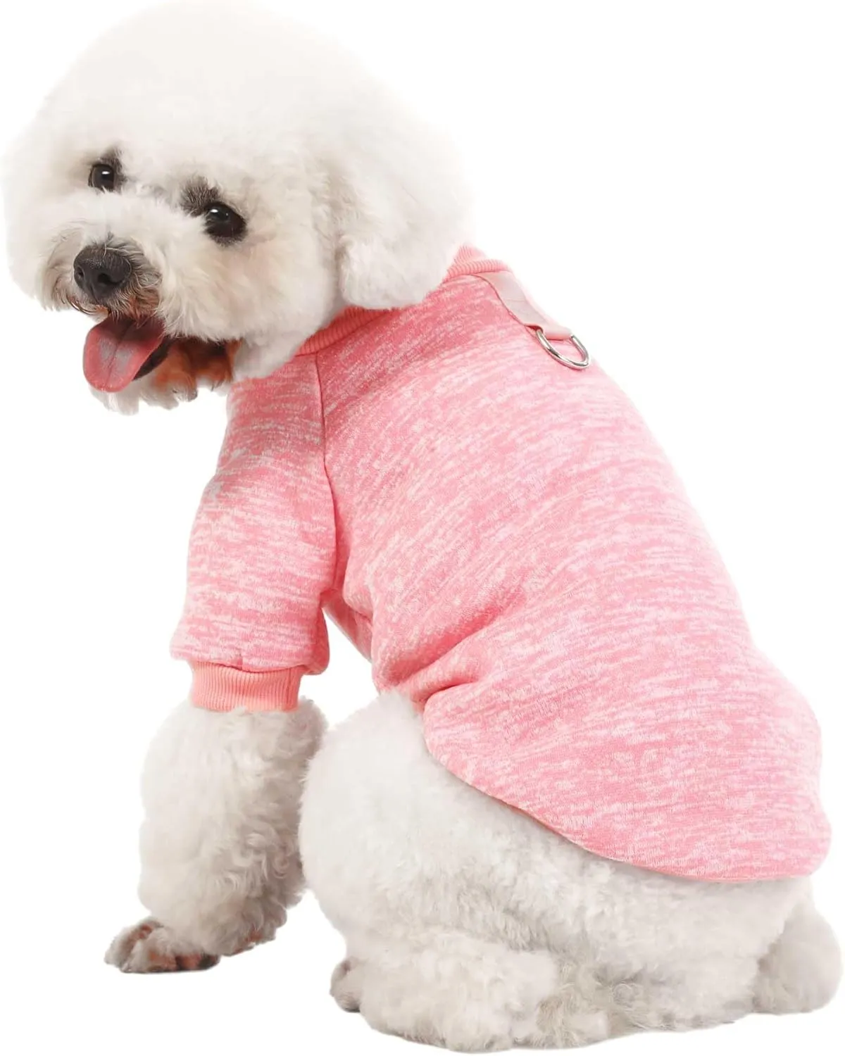 Dog Sweater, Dog Sweaters for Small Dogs, 2, 3 Pack Warm Soft Pet Clothes for Puppy, Medium Large Cat, Dogs Girl or Boy, Dog Shirt for Winter Christmas (Buckle Pink Purple HotPink, X-Small)