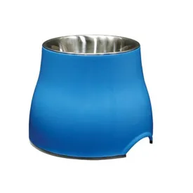 Dogit Elevated Dish with Stainless Steel Insert Blue Large 900ml