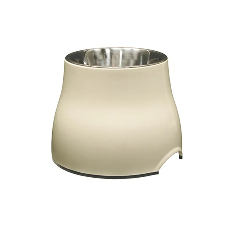 Dogit Elevated Dish with Stainless Steel Insert White Large 900ml