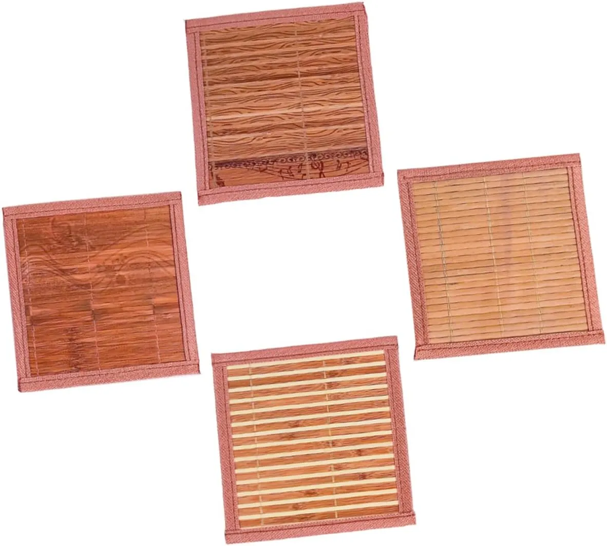 DOITOOL Hamster Summer Cushion 4pcs Bamboo Pet Sleeping Mats Cooling Mat for Animals Pet Bedding Mats Random Style