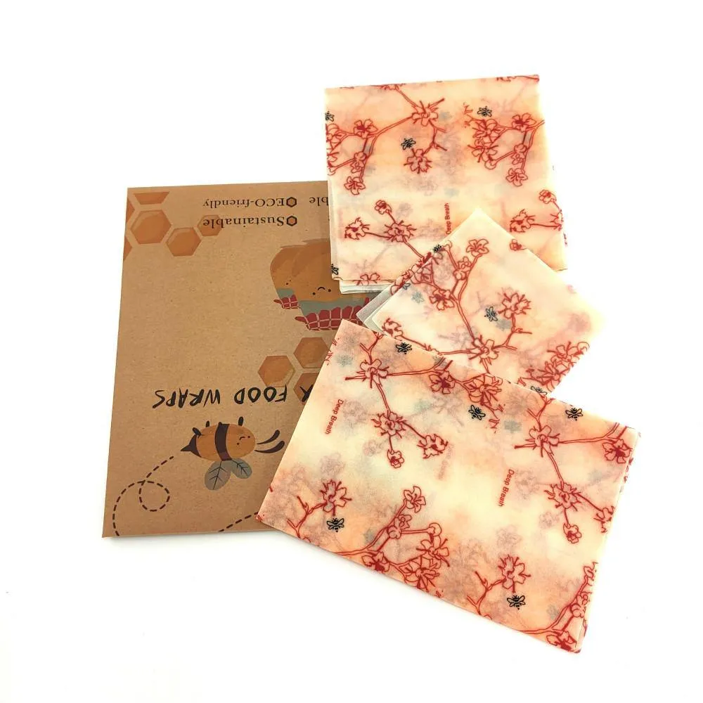 Eco-Friendly Beeswax Food Wrap - Natural Reusable Wraps