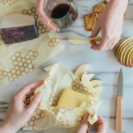 Eco-Friendly Beeswax Food Wrap - Natural Reusable Wraps