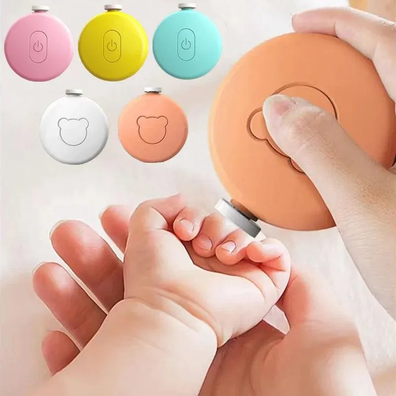 Electric Baby Nail Trimmer, Safe and Gentle, 6 Grinding Heads, Quiet, Ergonomic, Portable for Babies 0-6 Years