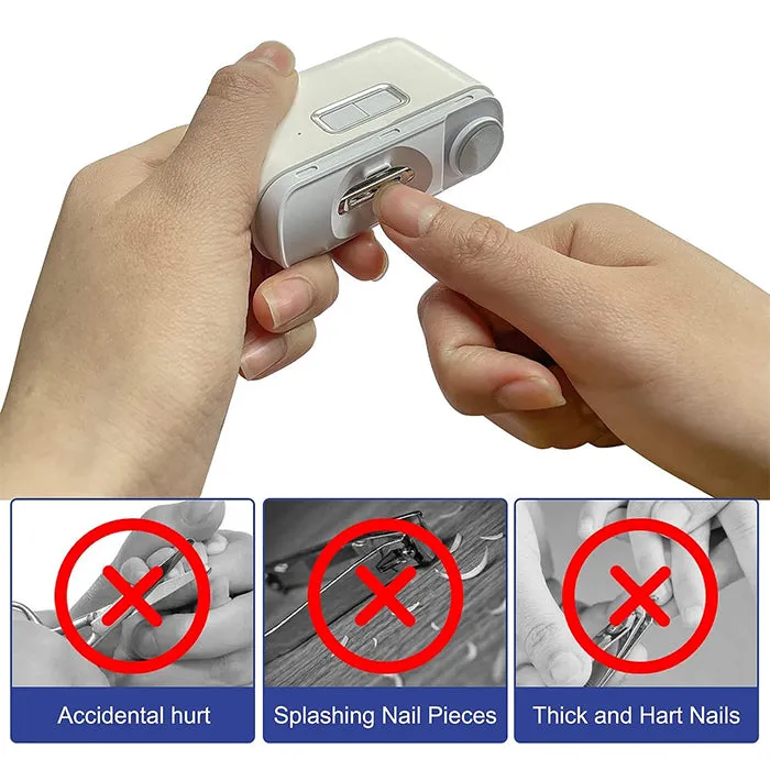 Electric Polishing Nail Clipper For Short Nail