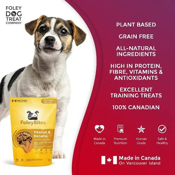 Foley Bites Peanut & Banana Premium Baked Dog Treats
